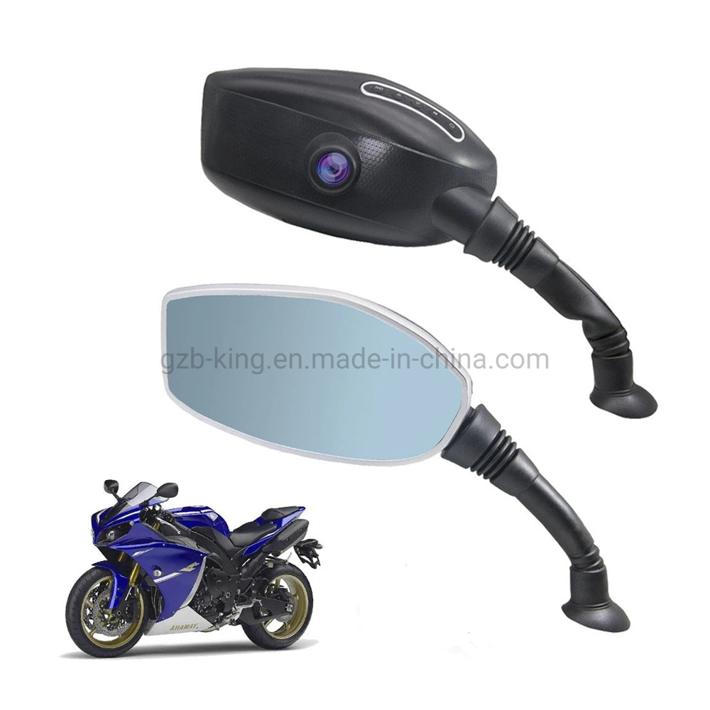 2023 Nueva DVR de Motocicleta de Doble Lente HD 1080P+720p con Cámara Trasera Incorporada en el Espejo