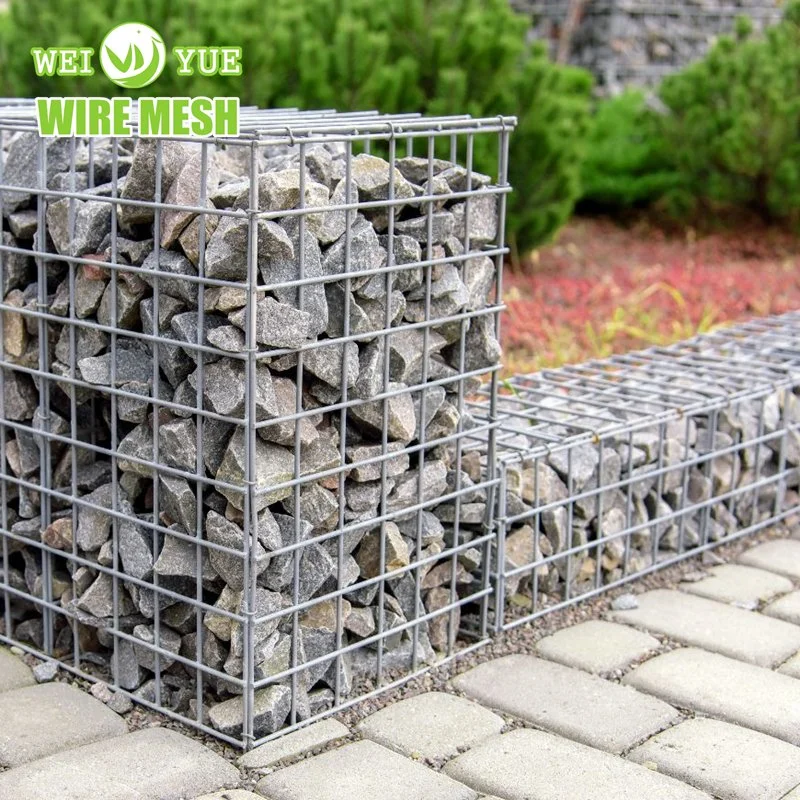 Galvanizado en caliente de la malla soldada Gabion Box Cesta/pared de retención de la valla de jardín