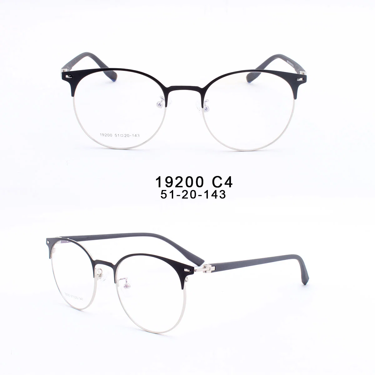 Les trames de lunettes de gros pour l'homme Semi-Rimless de montures de lunettes