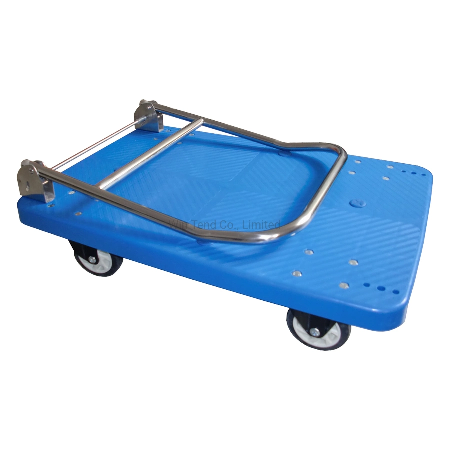 Plastic Heavy Duty Platform Trolley with 4 Wheels for Easy Pushing