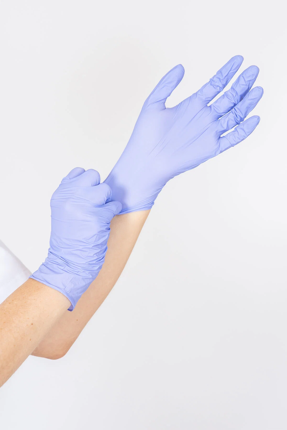 Siny Горячая продажа одноразовая медицинская поставка гладкая Pockмаркированные стерильные хирургические Клиника Парамедийные перчатки