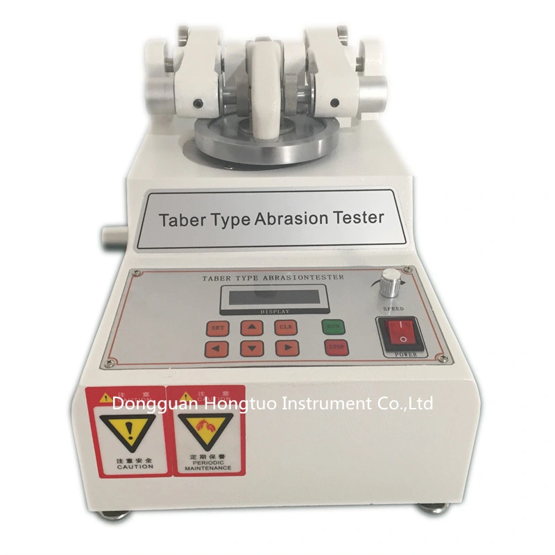 Máquina de laboratorio textil de abrasión de cuero de Taber, Equipo de prueba de resistencia a abrasión de Taber DH-TA-01