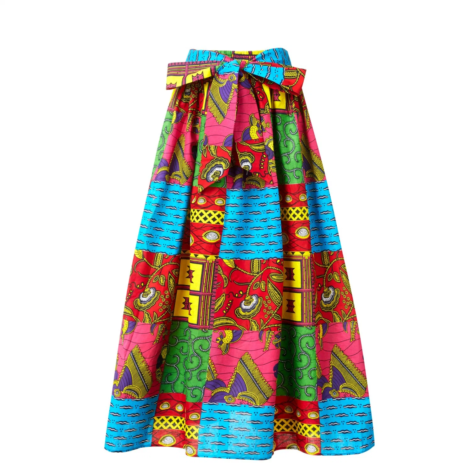 African Print Women Bottom Plus Size Casual Sexy Long Skirt