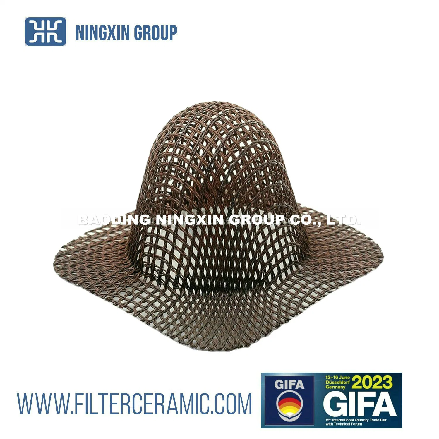 High Silica Fiberglass Filter Mesh Net for Molten Iron Steel Casting Filtration