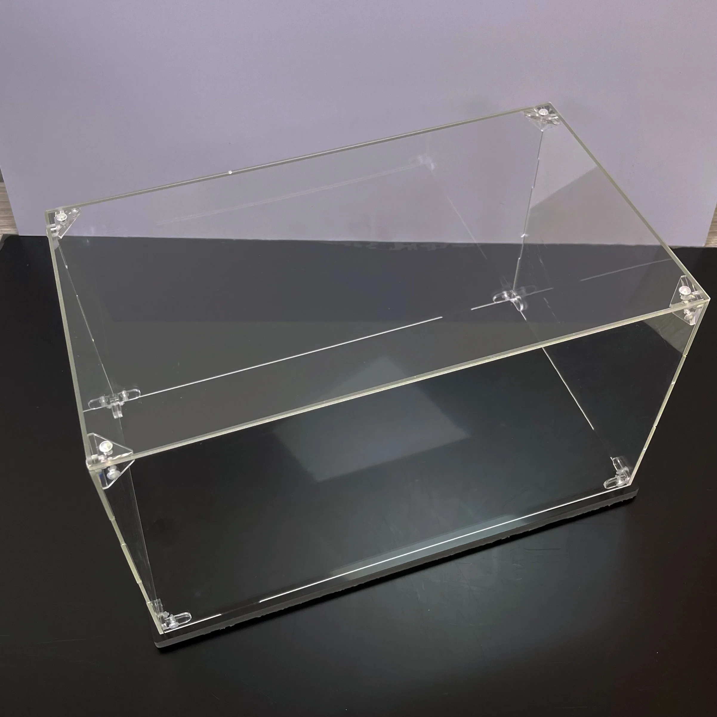 Kundenspezifischer Acryl Quadrat Display Boxen Fall Aufbewahrungsbox für Sammlerstücke