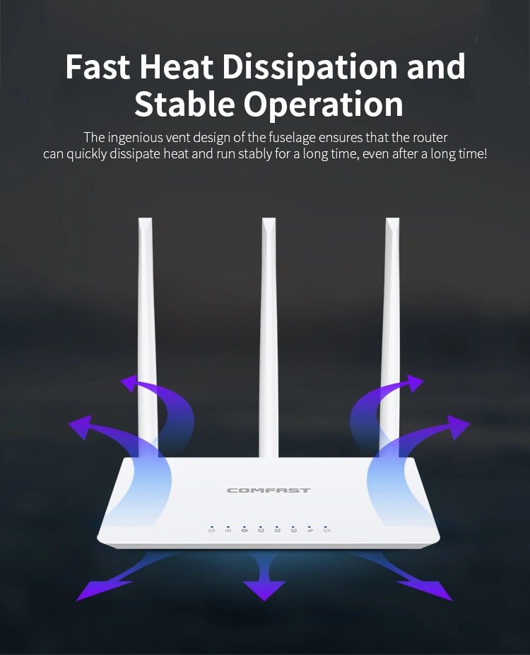 Routeur WiFi à usage domestique 300 Mbit/s Comfast Wr613n V1 OEM ODM 3 antennes routeur sans fil