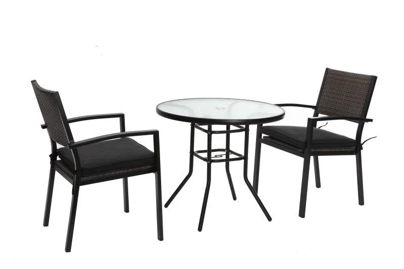 Factory Price Outdoor Garden Furniture Sets with Dining Chair Round Table for 5 PCS Set Customizable