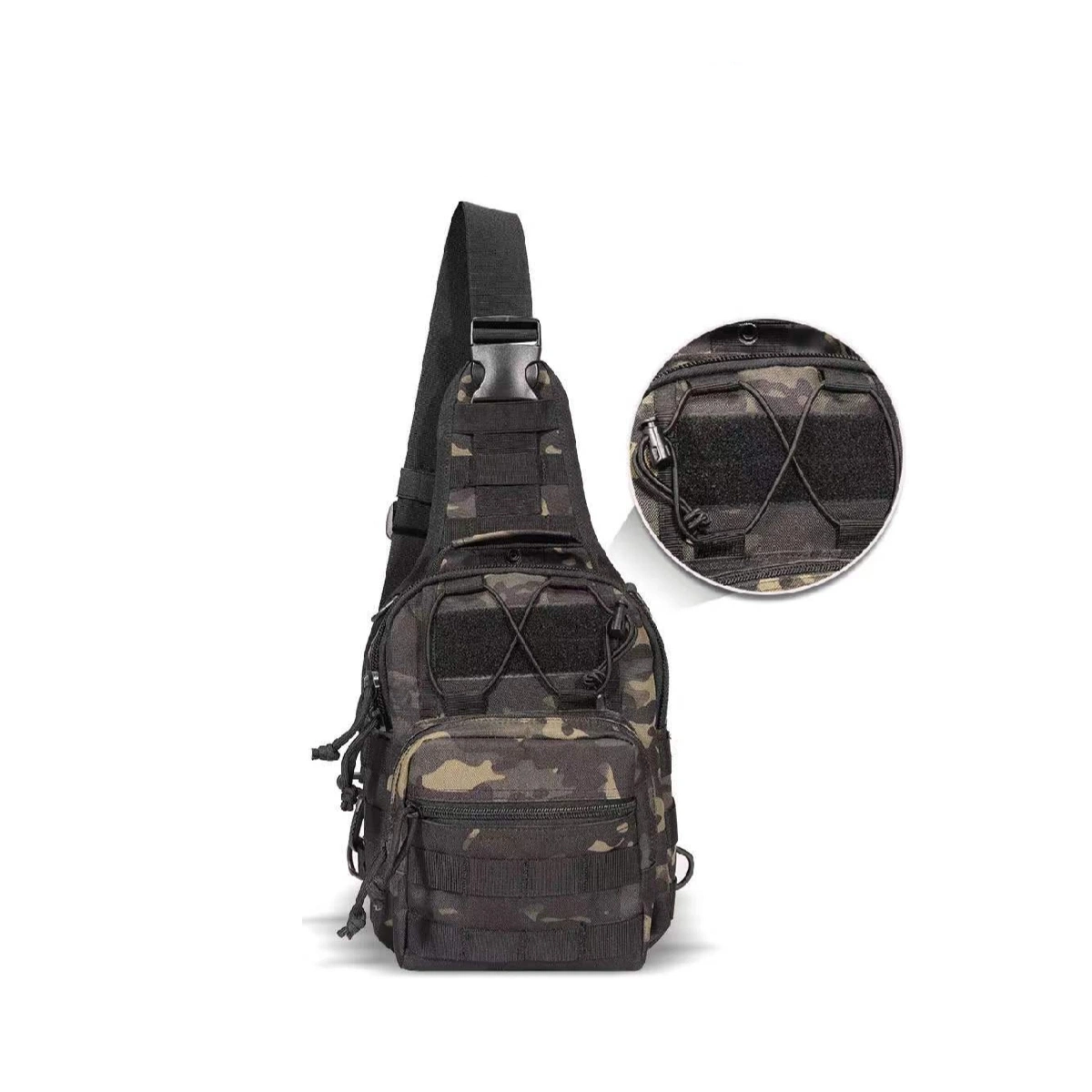 Outdoor Herren taktischer Rucksack Sling Crossbody Bag Klettern Wandern Jagd Angelflasche Schulterpaket für Männer