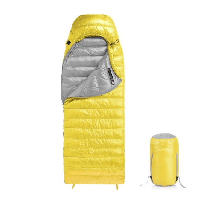 Carming comprimido Light-Weight 4 Temporada Camping Saco de dormir de sobres para practicar senderismo viaje Bolsa de dormir