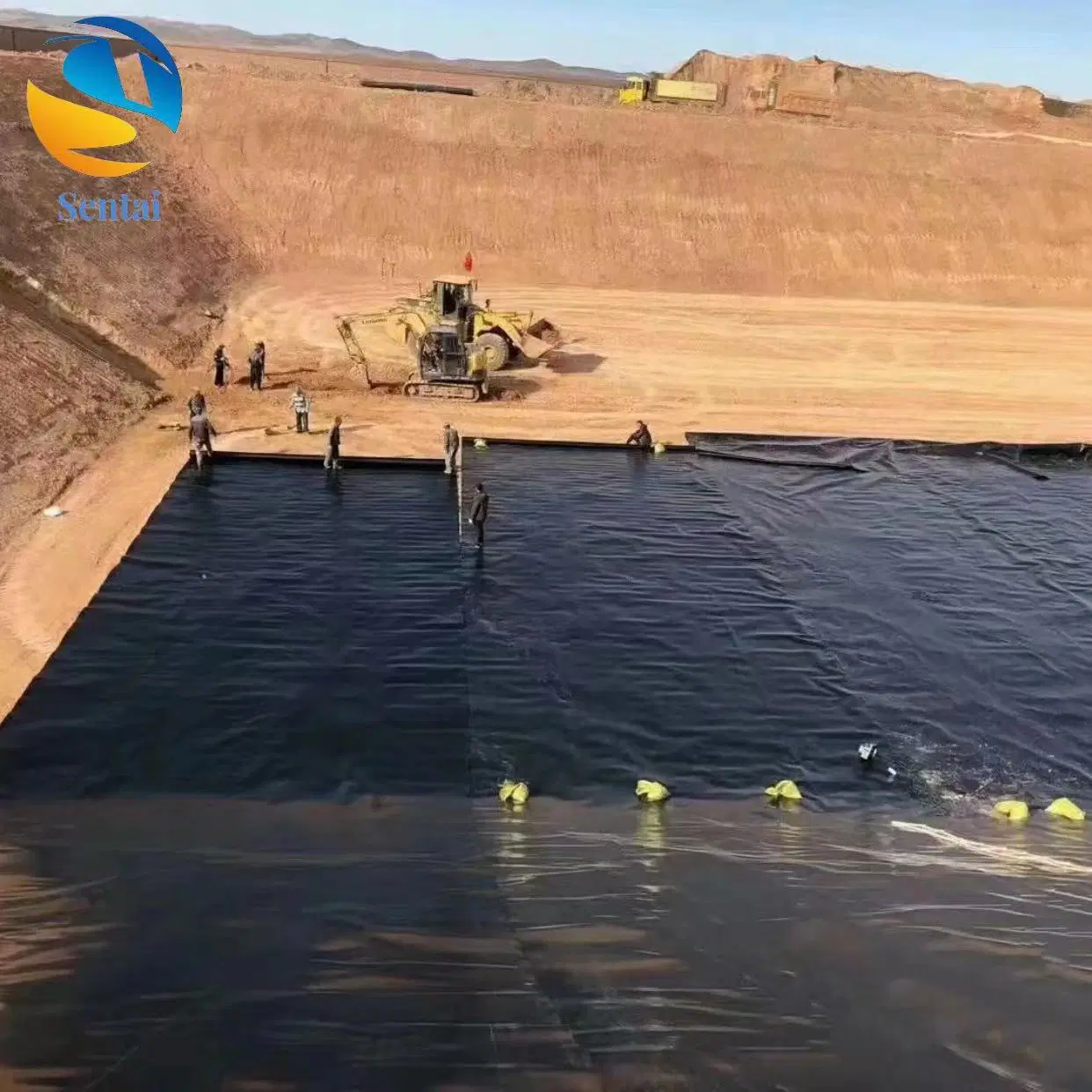 Geomembrana de HDPE impermeable para proyectos de conservación del agua