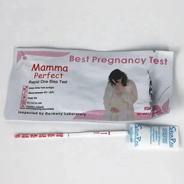 Kits de teste de urina de tiras cassete HCG Pregnancy Test One Step