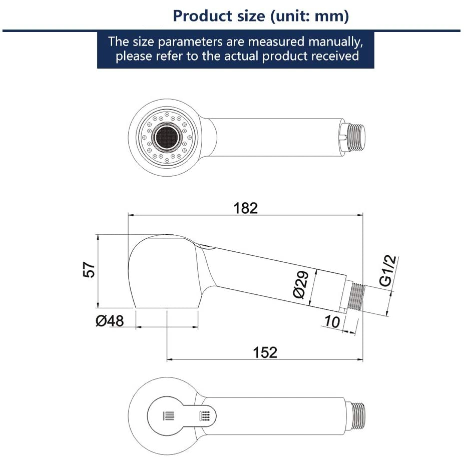 Sink Kitchen Faucet Hand Shower 2 Functions Spray High Pressure Shower Head