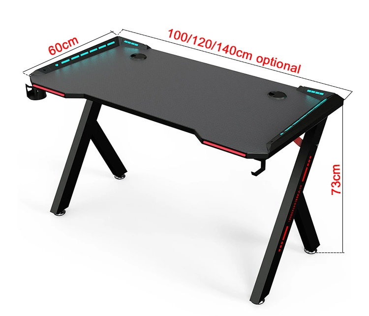 Práctico y barato Desk mesa de juego con el RGB iluminación ajustable Escritorio