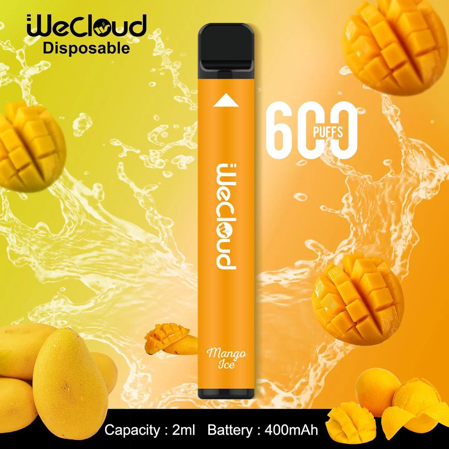 Wholesale/Supplier Wecloud Mini Disposable/Chargeable Elf Vape Flavored E Cigarette 600 Puffs Bar Custom Vaporizer Pen Pod Vaper Desechables Wape