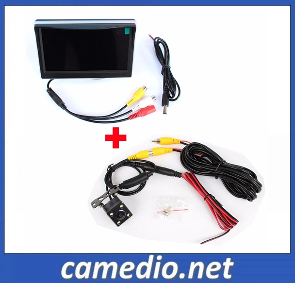 Night Vision Car Backup Camera and 5inch Car LCD Monitor