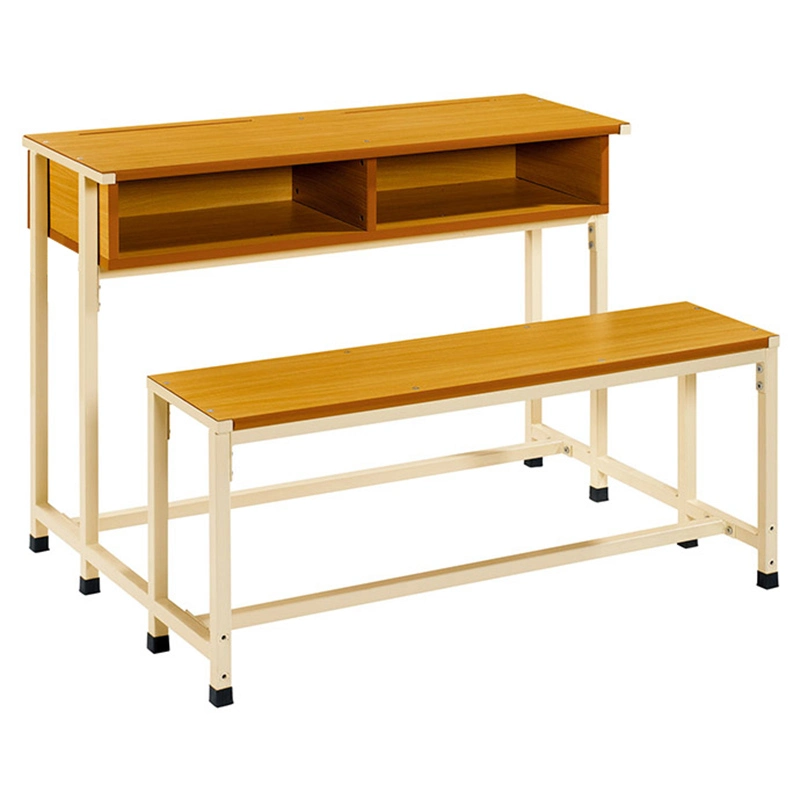 De madera doble de África en el aula de la banqueta de la escuela La Escuela de muebles de escritorio