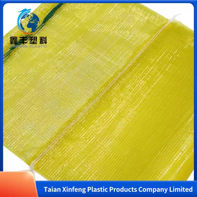 Customized PP PE Drawstring Vegetable Mesh Bag 25kg 50kg Onions Potatoes