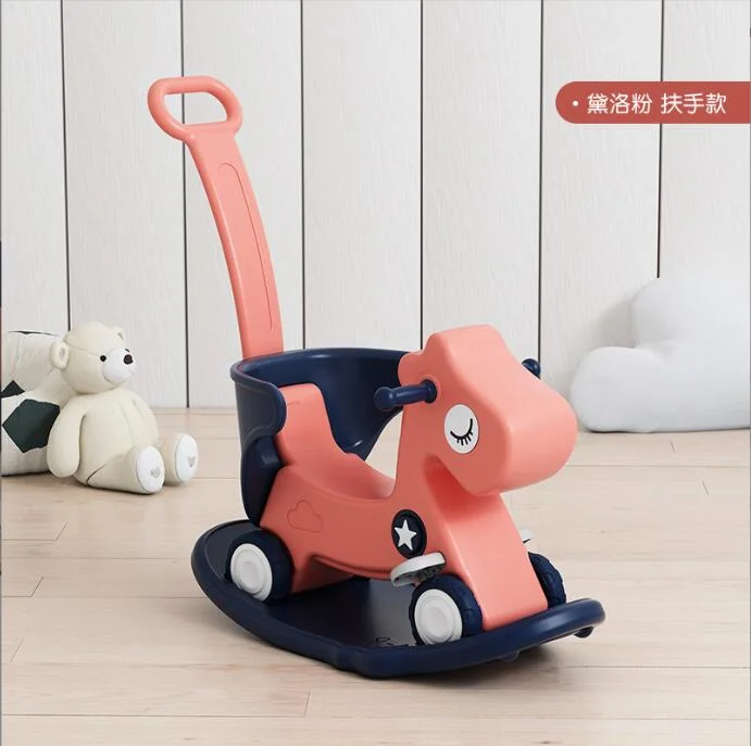 Baby Rocking Little Wooden Horse Dual-Purpose Toy Baby Car Scooter