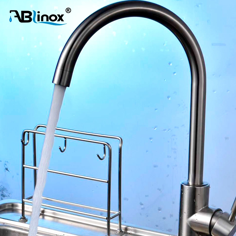 Ablinox Modern Style High Quality SUS 304 Lead Free Chrome Torneira de cozinha Sainedeira Sain torneira de aço inoxidável Sanitary Ware torneira de cozinha