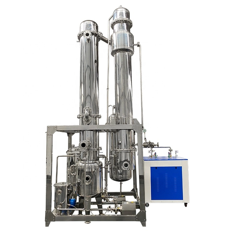 Lab Top Molecular Distillation Whey with Christalisation Glass Falling Film Evaporator Extraction for Alcohol Ethanol