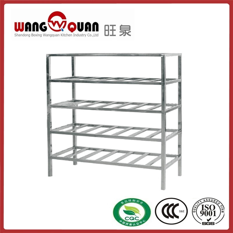 4 Tiers Catering Kitchen Rack Stainless Steel Food Storage Shelf