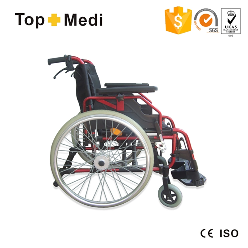 High Quality Lightweight Manual Rehabilitation Therapy Supplies Aluminium Wheelchair