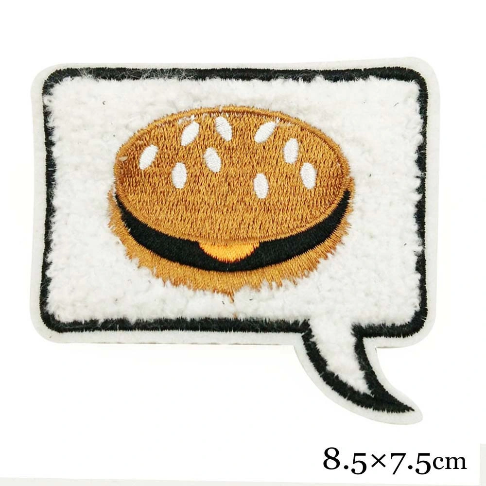 Iron on Custom Logo Towel Chenille Embroidery Letter Patch