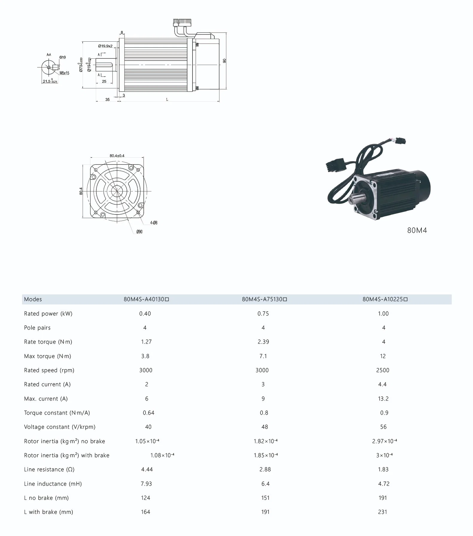 PASO de un solo eje, servomotor de pulso 7,5kW 220V para máquina torno