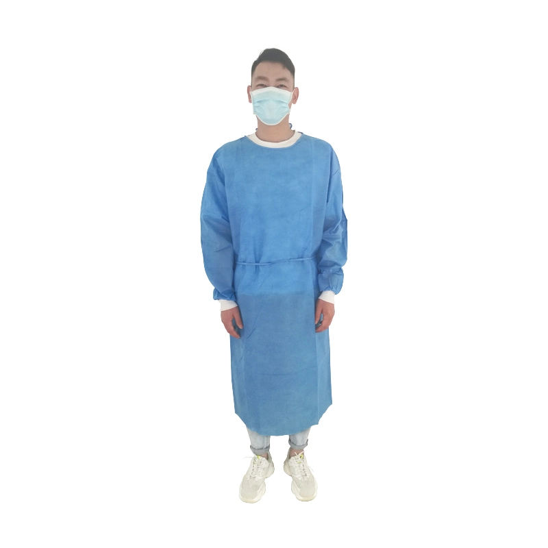 Medical Disposable Surgical Clothing Tie on Behind Style Non-Woven PP