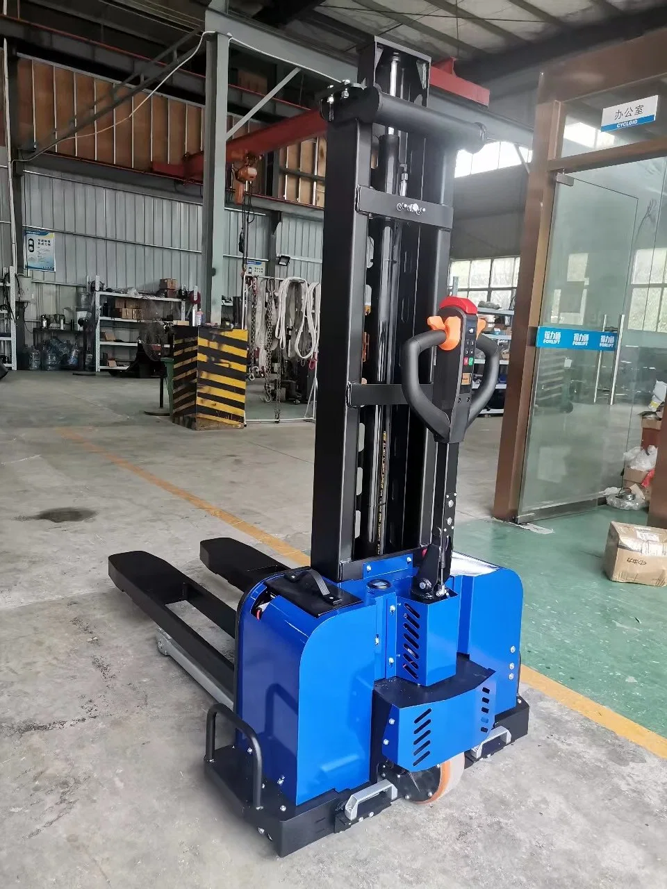 Andylift Zts-10f 1000kg Capacity 0.8m-1.6m Lifting Height 48V/25ah Lithium Battery Full Electric Self-Loading Stacker