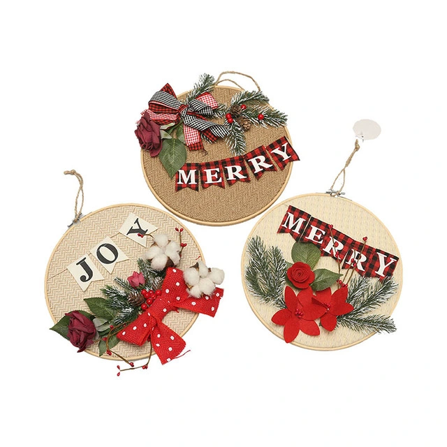 Wooden Christmas Hanging Decorations