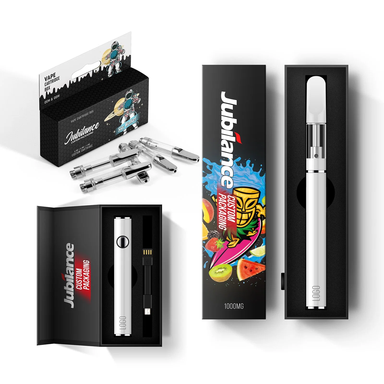 Cartucho personalizado VAPE accesorio VAPE Caja magnética paquete de blíster para Cartucho