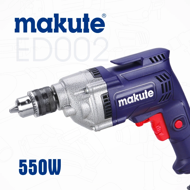 Taladro manual eléctrico Makute 550W 10mm con portabrocas sin llave (ED002)