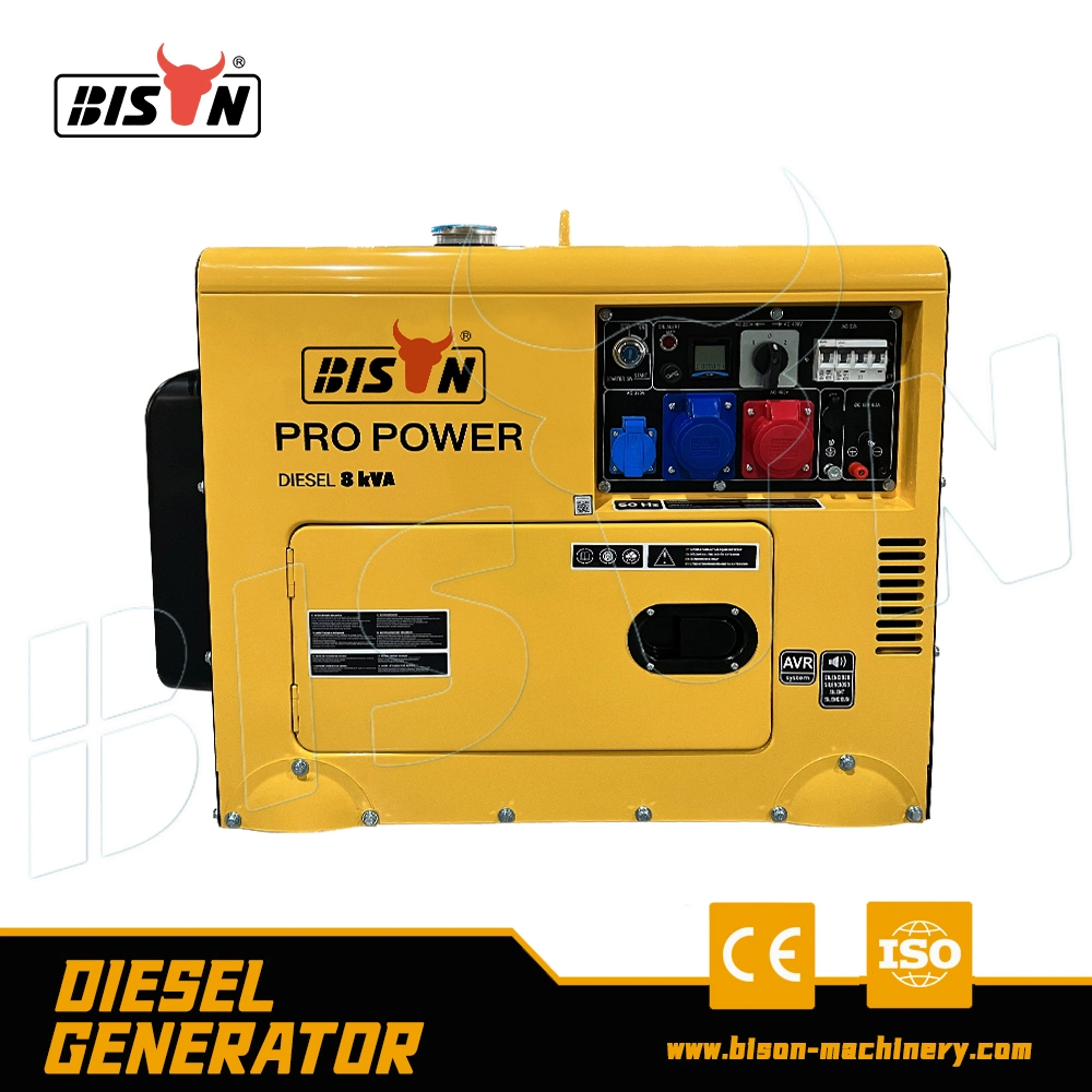 Bison Cheap 186fa 8HP Small Genset 5 Kw Air Cooled Diesel Engine Generator 5 kVA Silent Generator Price with CE Certified