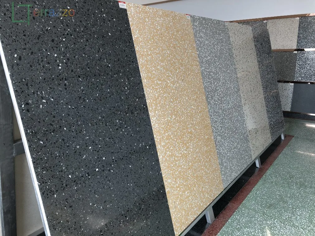 Bespoke Sandblasted Surface, Anti-Slip, Terrazzo Tiles for Public Paving