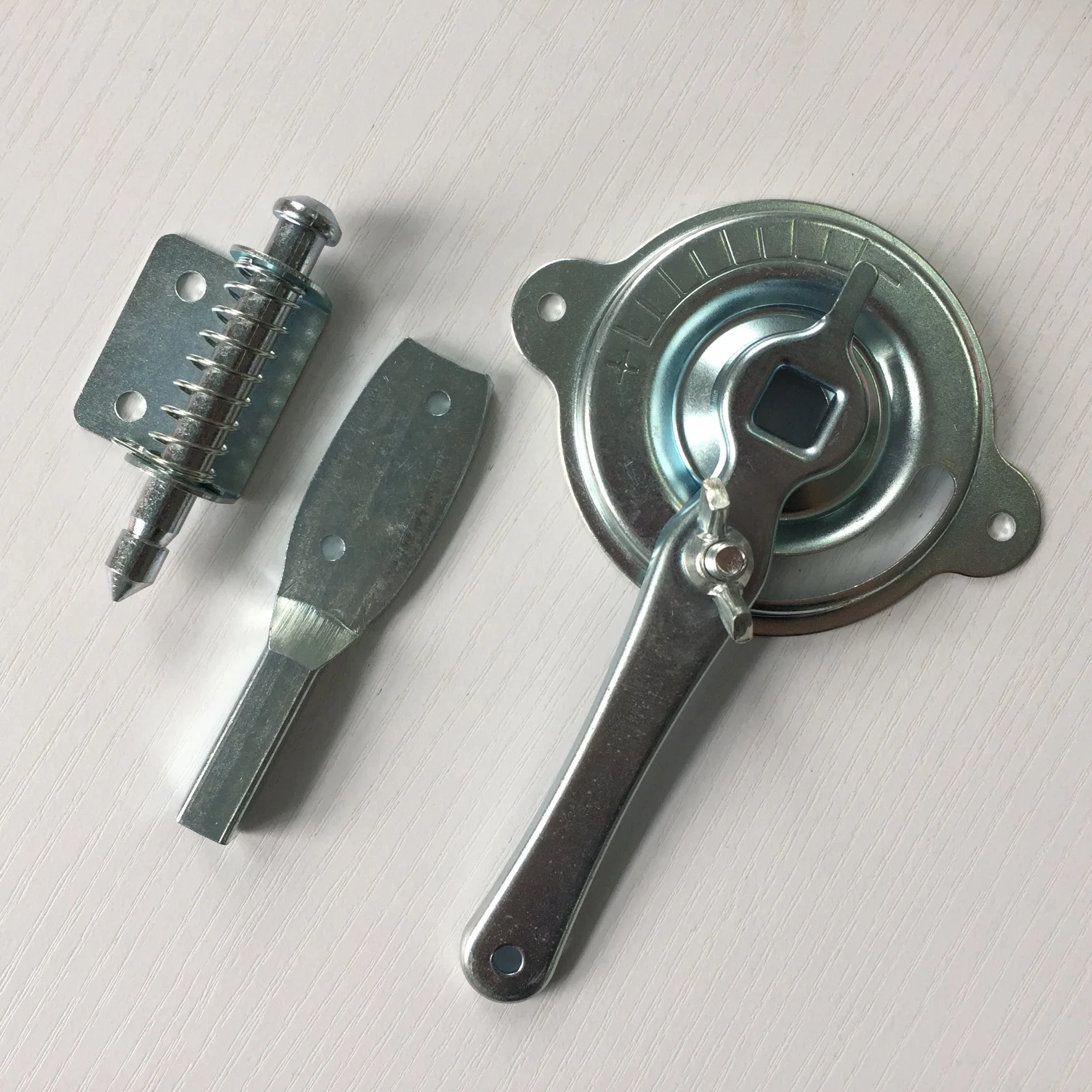 Hvac steel damper quadrant handle dial regulator sets with shaft lock spindles end bearing accessories for volume control damper