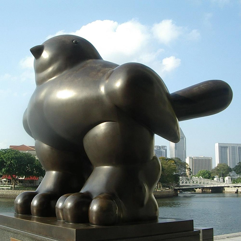 Famous Botero Abstract Bronze Large Size Fernando Bird Statue