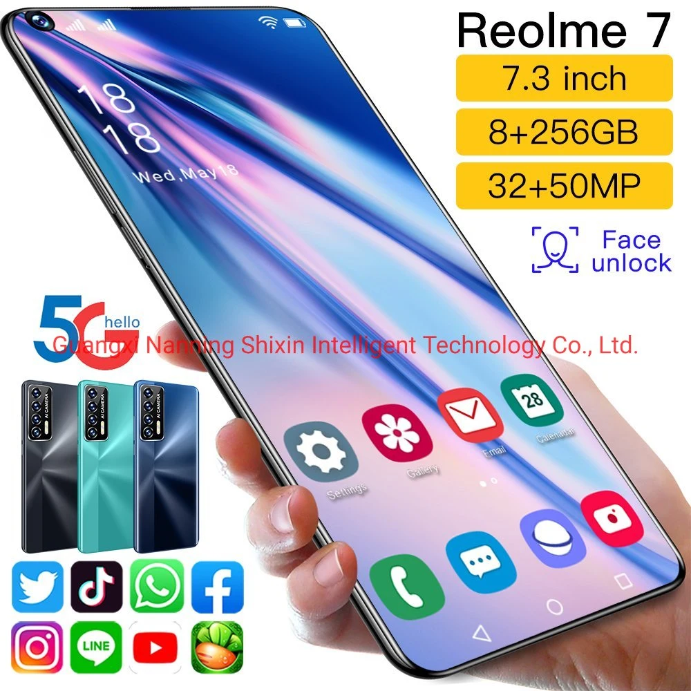 Reolme7 K601 Smartphone Original Android Mobile 8+256GB Original Cellphone Cell Smart Phone