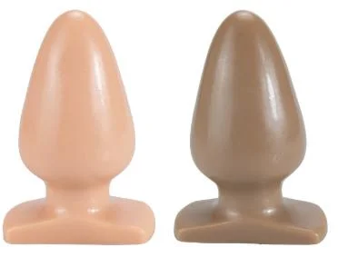 Flesh Color Medical Silicone Butt Plug Sex Toy Easy Clean Sex Accessories Anal Plug for Women and Men