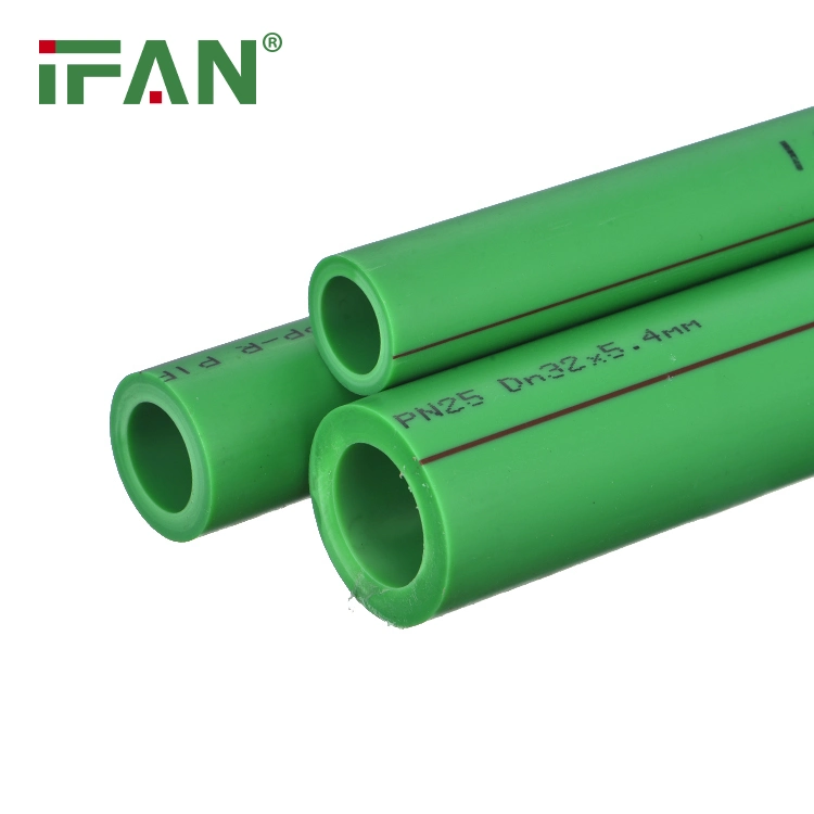 IFAN Hochwertige 20-110mm Wasserversorgung PVC Pex HDPE PPR Rohre Grün Weiß Grau PPR Kunststoffrohr