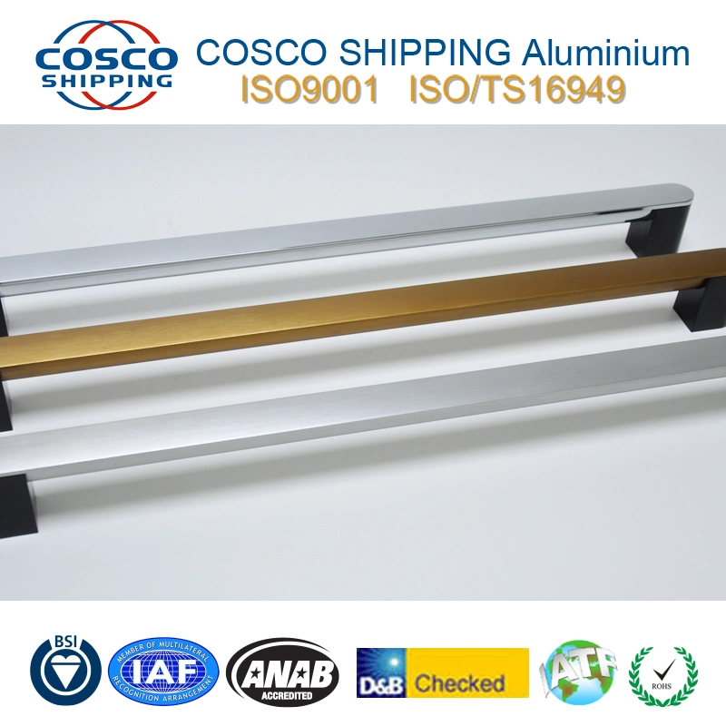 OEM/ODM Aluminium Extrusion Handle with Various Finishes (ISO9001: 2015 & RoHS certificated)