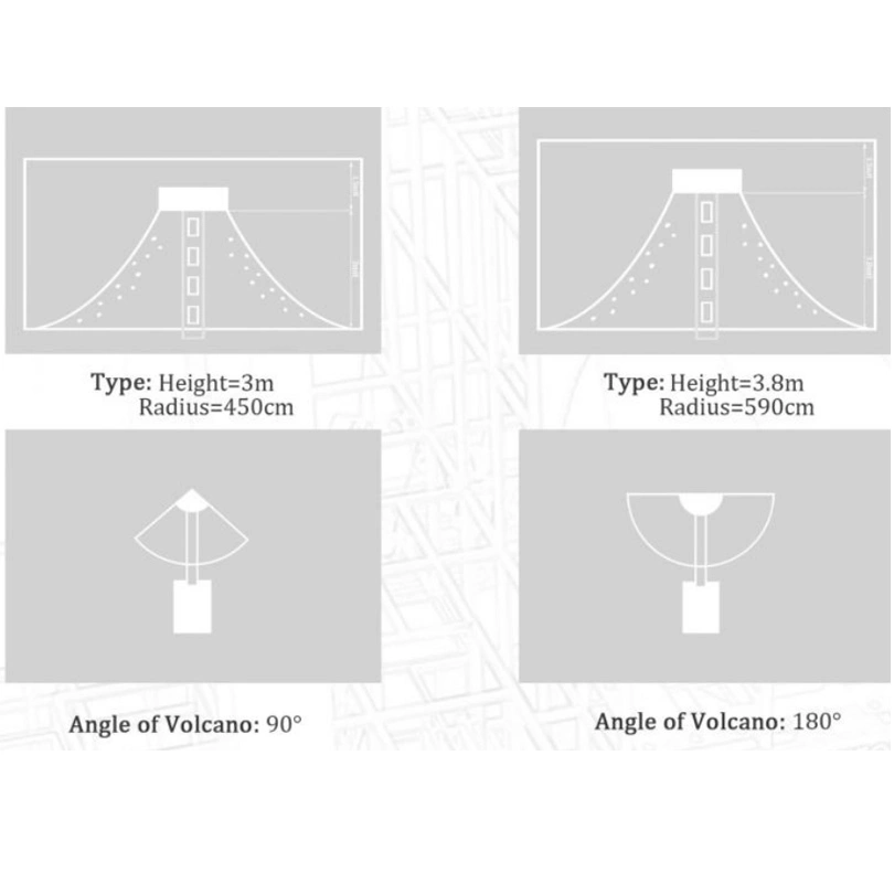 180 Degrés Volcan Glissade Solutions de Terrain de Jeu Intérieur Adaptées par Playstandard