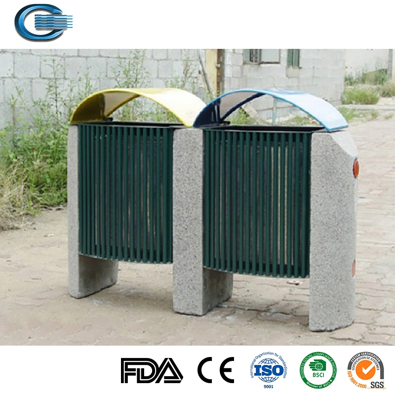 Huasheng Dustbin Push Pedal Mini Trash Can 7L Slim Stainless Steel Dustbin with Push Lid Perforated Pedal Bin