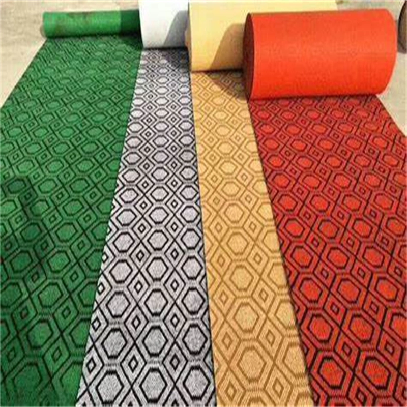 Nonwoven Needle Punched Polyeaster Fiber Single-Rib Customized Flooring Carpet for Using Home, Exhibition Fair