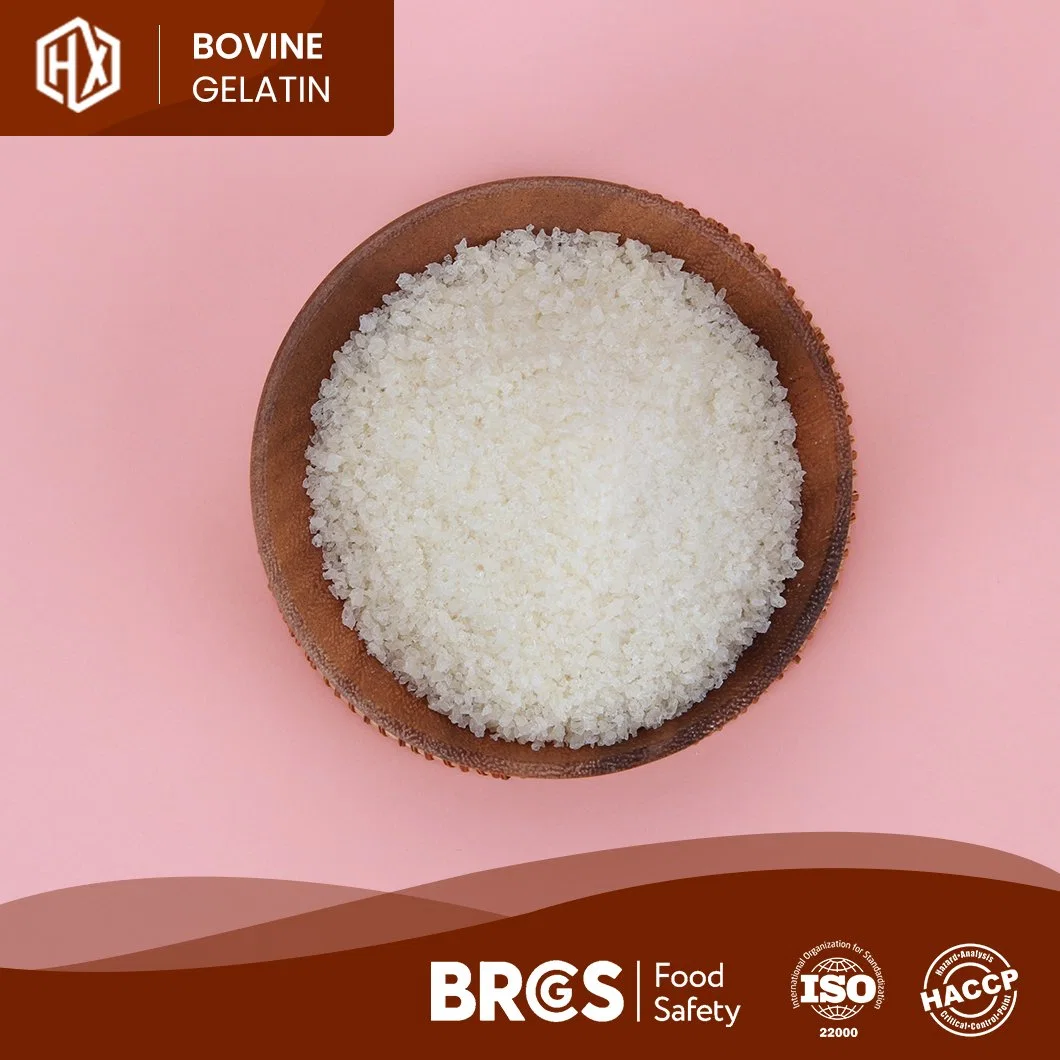 Haoxiang Food Grade Halal Bovine Skin Gelatin Powder High-Purity Pharmaceutical Bovine Skin Gelatin China Factory Food Grade Bovine Skin Gelatin Granular