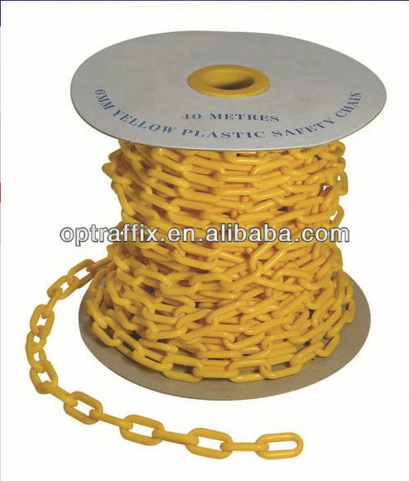 6mm 8mm Roadside Temporary Isolation Safety Caution Plastic Traffic Chain