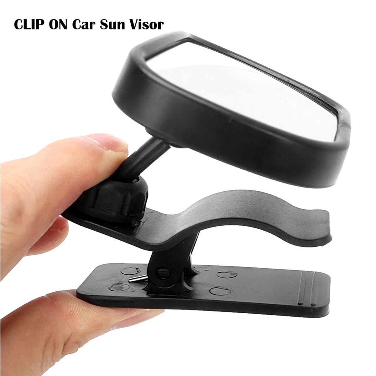 Baby Safety Rearview Mirror 360 Degree Adjustable, Shatterproof Acrylic, Suction Cup on Windshield/Clip on Car Sun Visor, Small Size: 3X2inches Esg13028