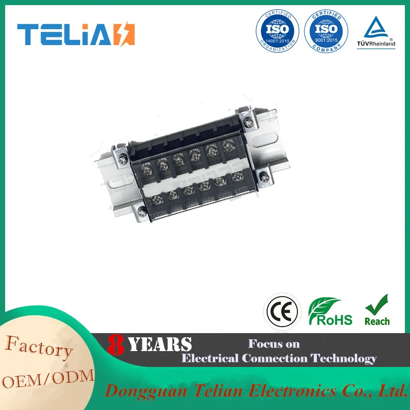 China fábrica de bloques de terminales fijos Los conectores de cable automotriz Tornillo eléctrico patentada de bloque de terminales de la barrera del bloque de terminales de doble fila