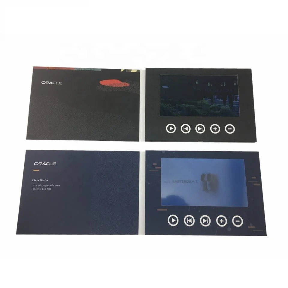 Promotional 7 Inch LCD Video Greeting Book for Company Events