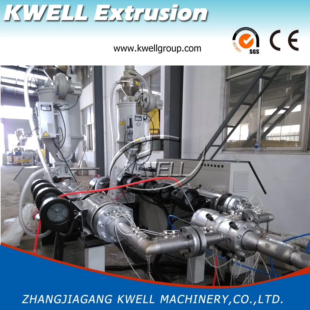 Large UPVC PVC HDPE Pipe Extruder Double Wall Water Drainage Corrugated Pipe Extrusion Line